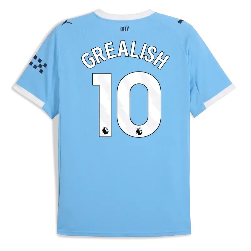 Manchester City Home Jersey 2025/26 With GREALISH 10 Printing