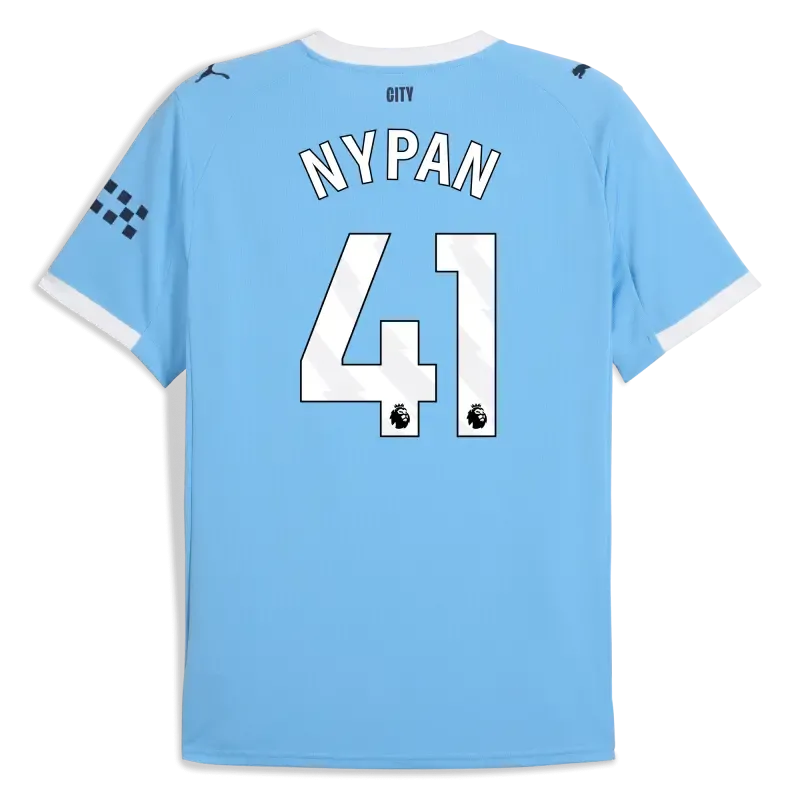 Manchester City Home Jersey 2025/26 With NYPAN 41 Printing