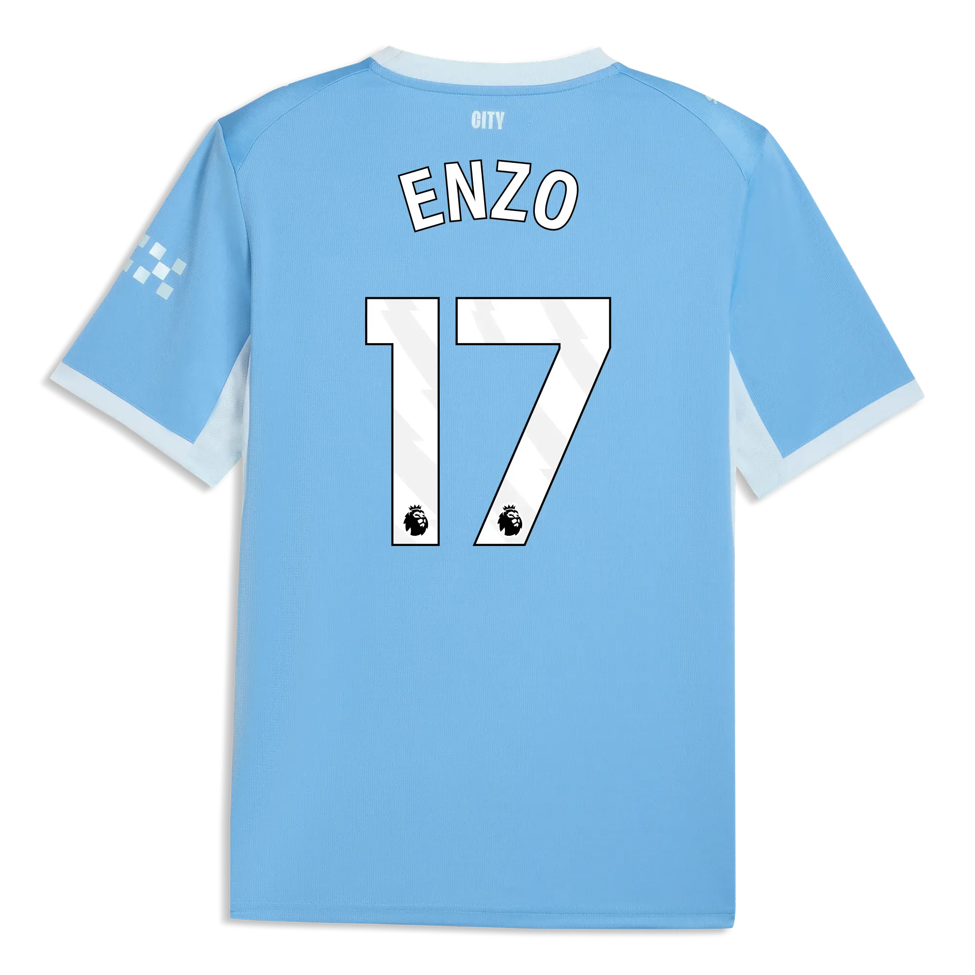 Manchester City Home Jersey 2026/27 With ENZO 17 Printing | Manchester City Shop