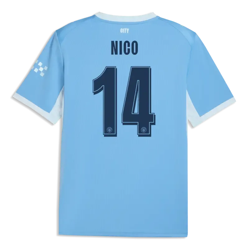 Manchester City Home Jersey 2026/27 With NICO 14 Printing