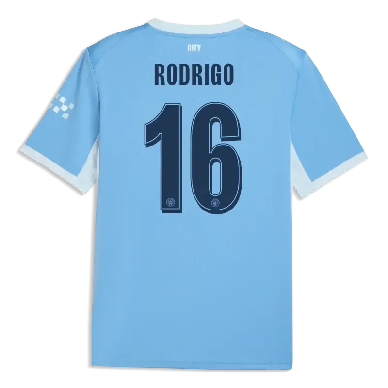Manchester City Home Jersey 2026/27 With RODRIGO 16 Printing