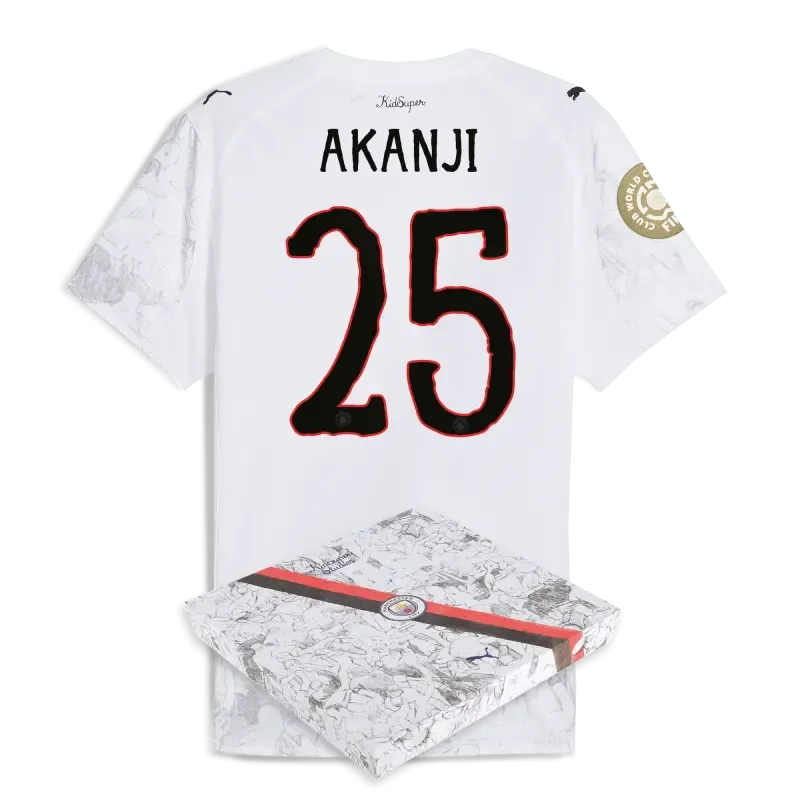 Manchester City KidSuper Authentic Jersey 2025/26 Club World Cup With AKANJI 25 printing in gift box