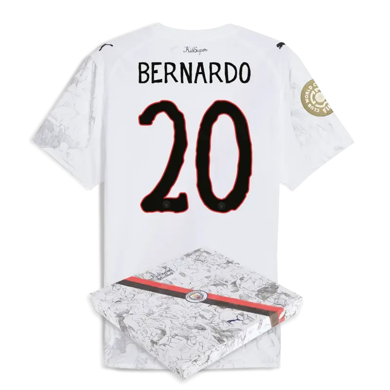 Manchester City KidSuper Authentic Jersey 2025/26 Club World Cup With BERNARDO 20 printing in gift box
