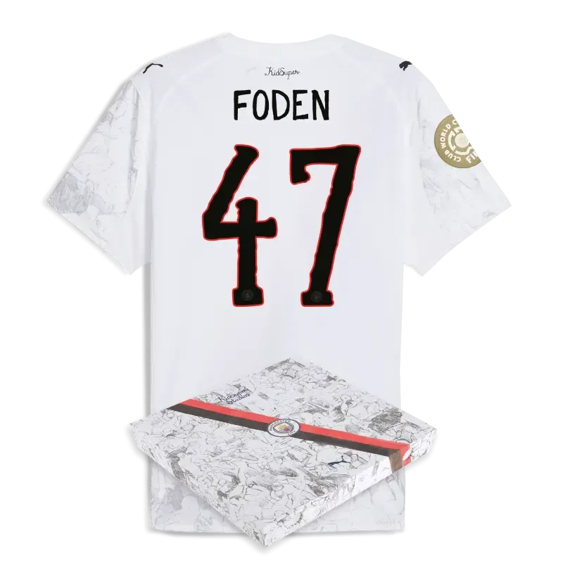 Manchester City KidSuper Authentic Jersey 2025/26 Club World Cup With FODEN 47 printing in gift box