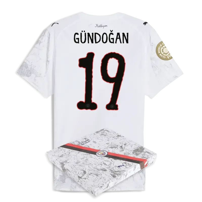 Manchester City KidSuper Authentic Jersey 2025/26 Club World Cup With GÜNDOĞAN 19 printing in gift box