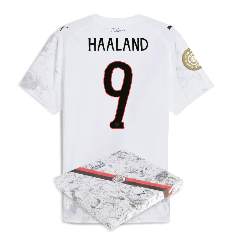 Manchester City KidSuper Authentic Jersey 2025/26 Club World Cup With HAALAND 9 printing in gift box