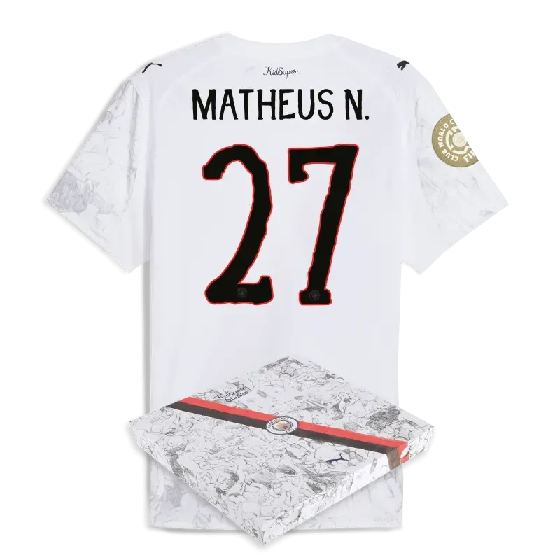 Manchester City KidSuper Authentic Jersey 2025/26 Club World Cup With MATHEUS N. 27 printing in gift box