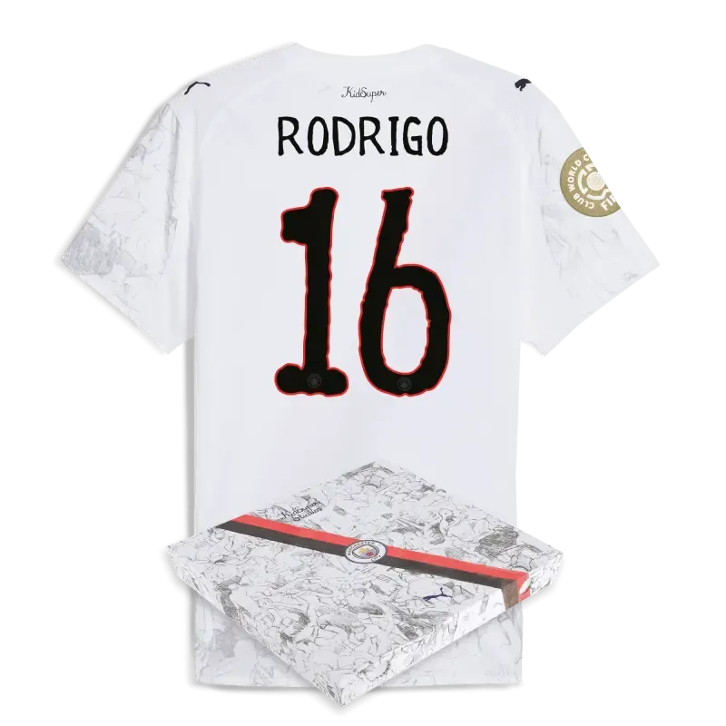 Manchester City KidSuper Authentic Jersey 2025/26 Club World Cup With RODRIGO 16 printing in gift box