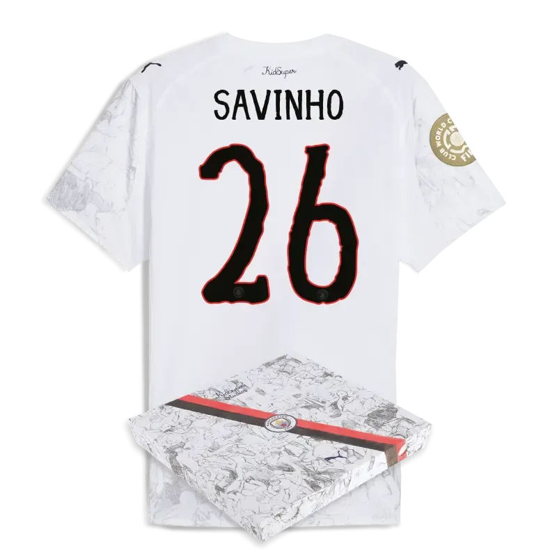 Manchester City KidSuper Authentic Jersey 2025/26 Club World Cup With SAVINHO 26 printing in gift box