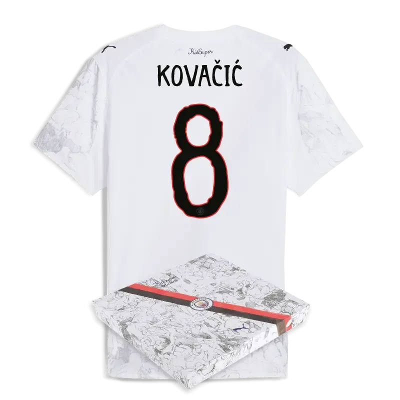 Manchester City KidSuper Authentic Jersey 2025/26 With KOVAČIĆ 8 printing in gift box