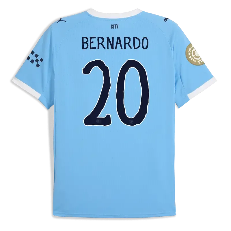 Manchester City KidSuper Club World Cup Home Jersey 2025/26 With BERNARDO 20 Printing
