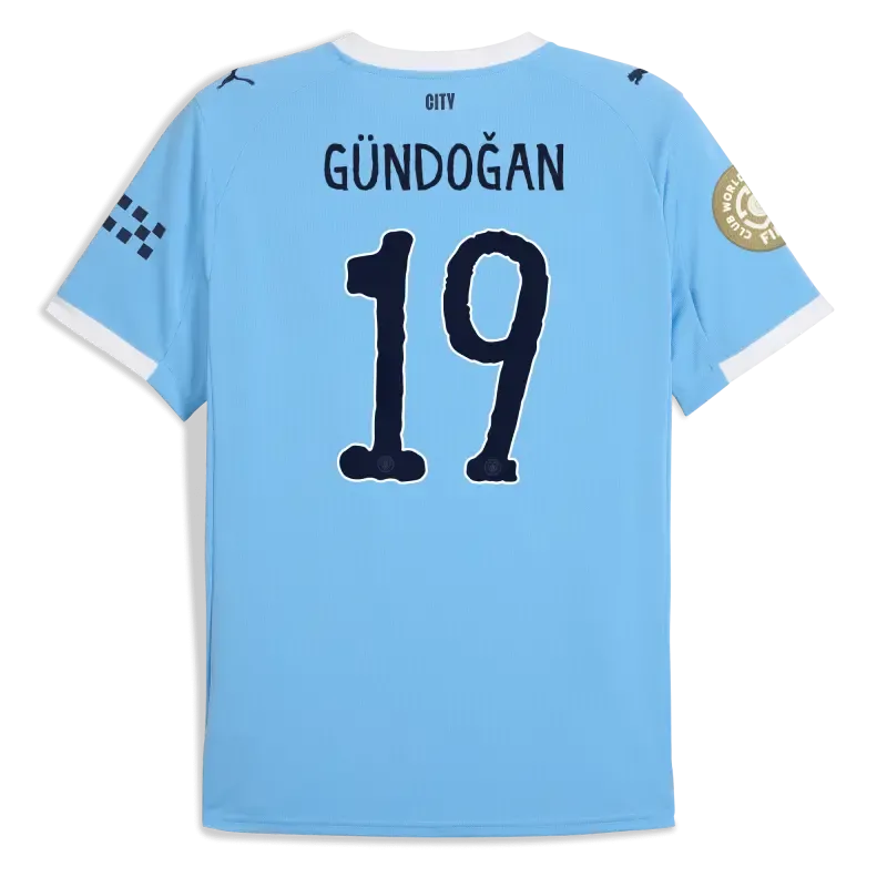 Manchester City KidSuper Club World Cup Home Jersey 2025/26 With GÜNDOĞAN 19 Printing