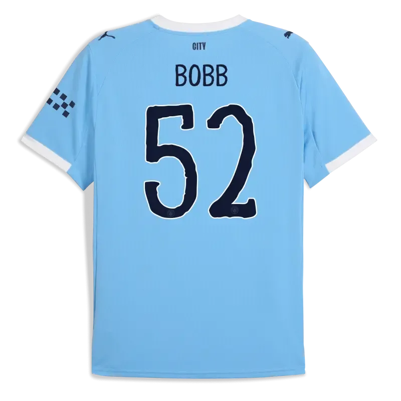 Manchester City KidSuper Home Jersey 2025/26 With BOBB 52 Printing