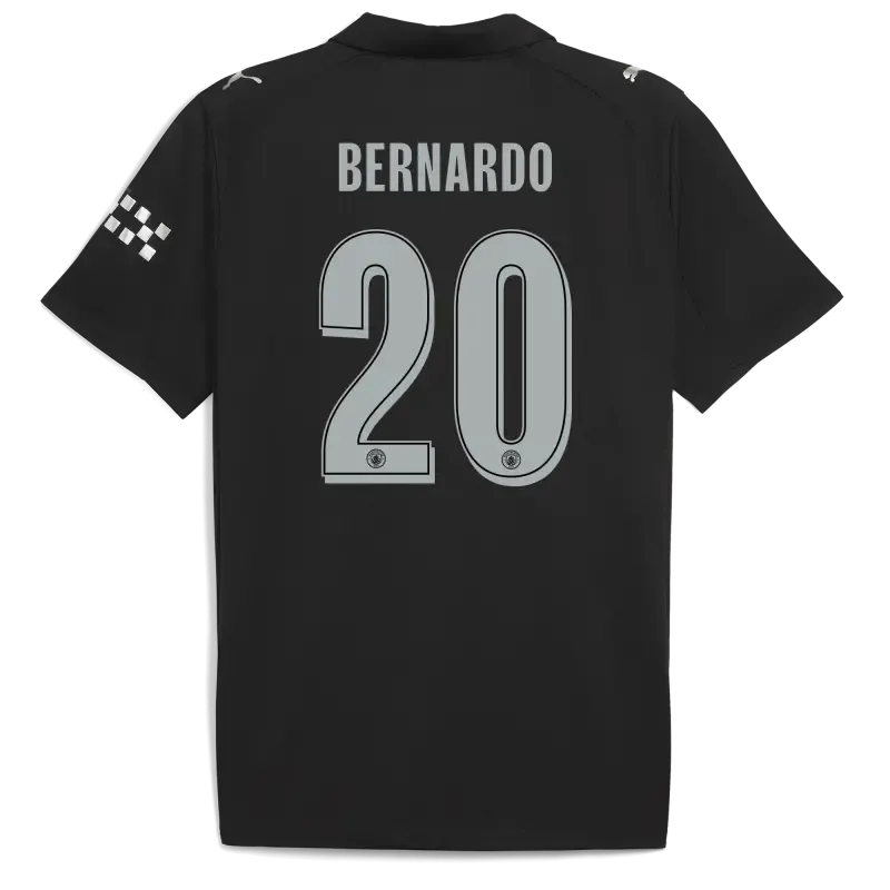 Manchester City Man City Away Jersey 2025/26 With BERNARDO 20 Printing