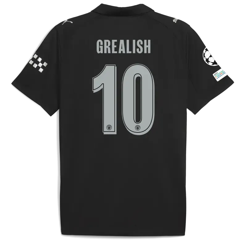 Manchester City Man City Champions League Away Jersey 2025/26 With GREALISH 10 Printing