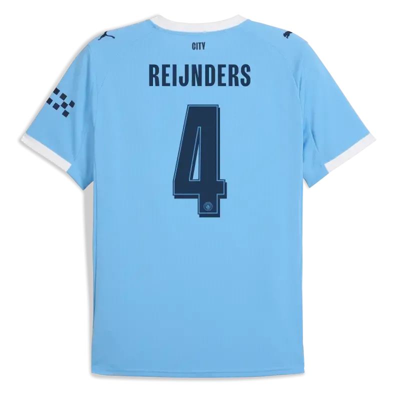 Manchester City Man City Home Jersey 2025/26 With REIJNDERS 4 Printing