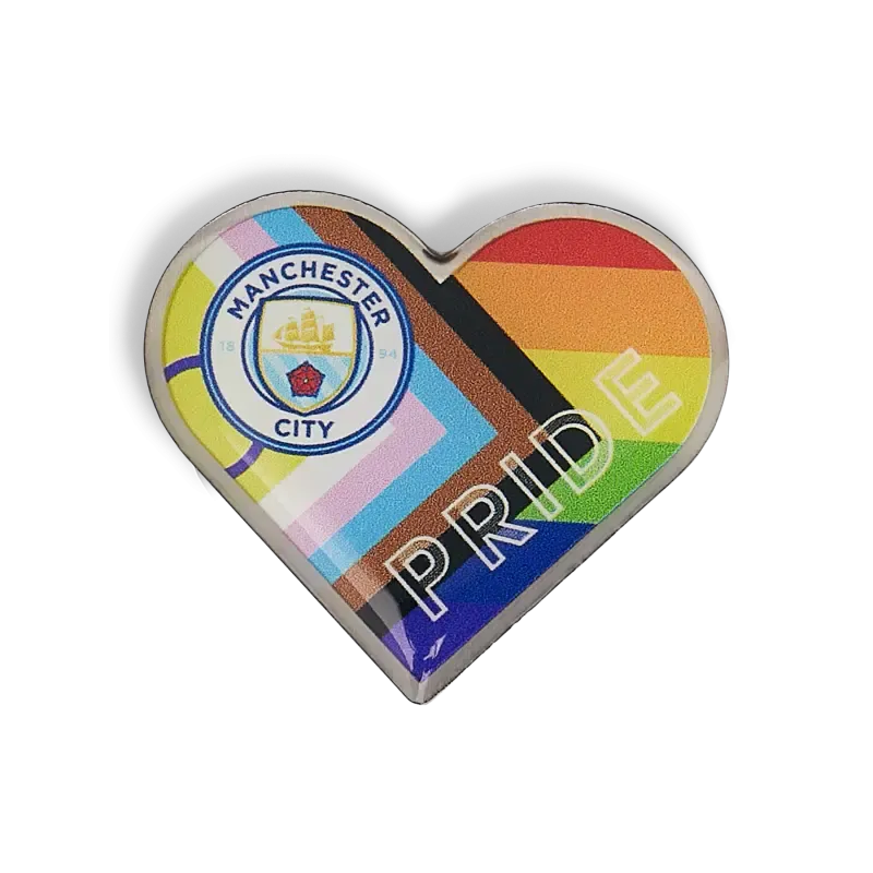 Manchester City Pride Heart Pin Badge | Manchester City Shop