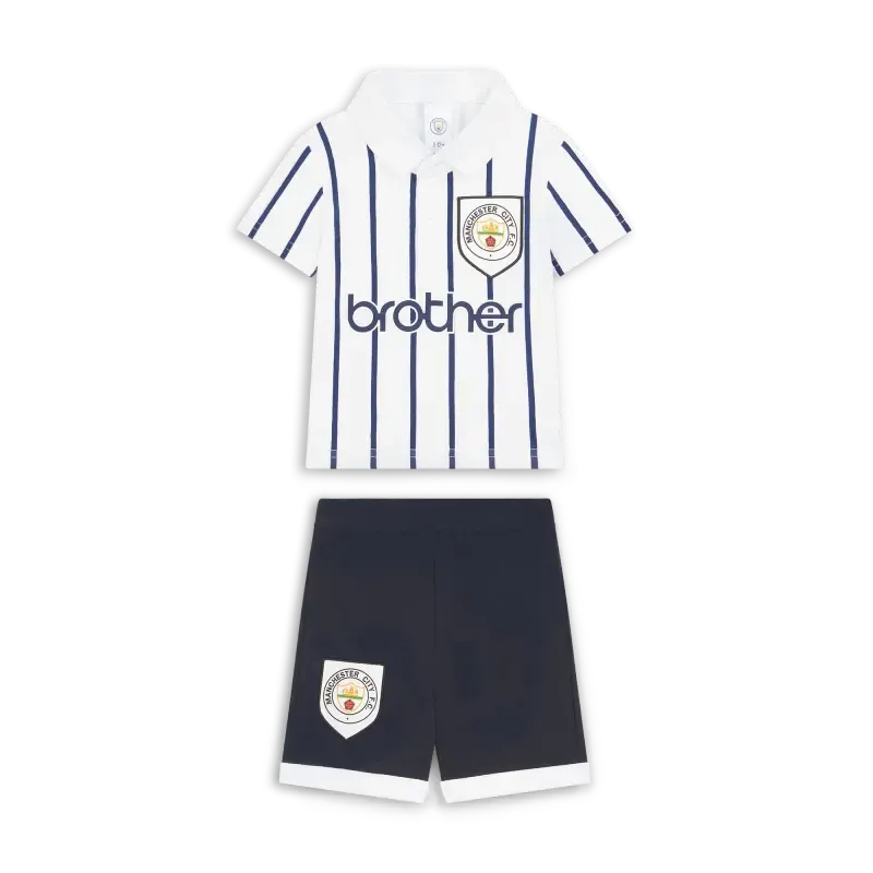 Manchester City Retro 1993 Baby Shorts and Tee | Manchester City Shop