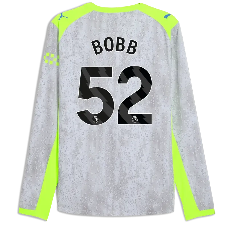 Manchester City Third Authentic Jersey 2025/26 Long Sleeve With BOBB 52 Printing | Manchester City Shop Manchester City Third Authentic Jersey 2025/26 Long Sleeve With BOBB 52 Printing | Manchester City Shop