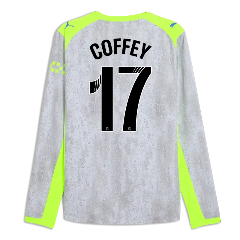 Manchester City Third Authentic Jersey 2025/26 Long Sleeve With COFFEY 17 Printing | Manchester City Shop
