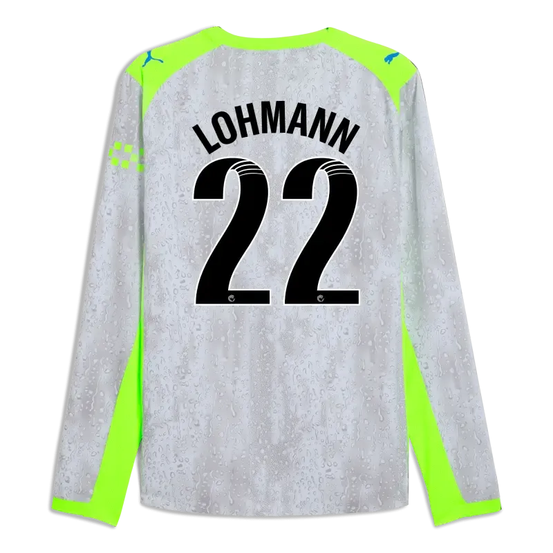 Manchester City Third Authentic Jersey 2025/26 Long Sleeve With LOHMANN 22 Printing | Manchester City Shop