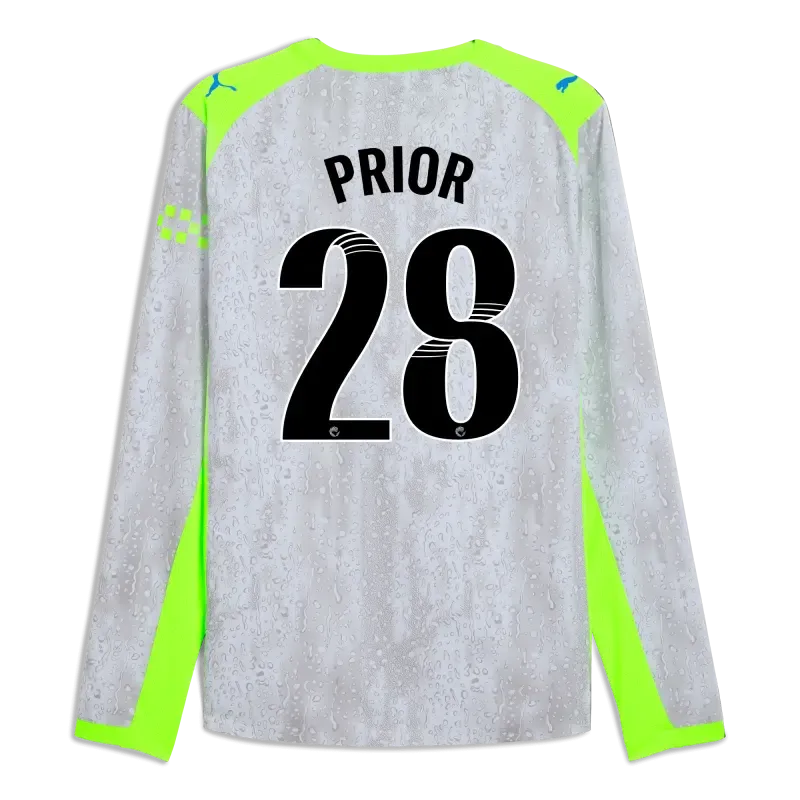 Manchester City Third Authentic Jersey 2025/26 Long Sleeve With PRIOR 28 Printing | Manchester City Shop