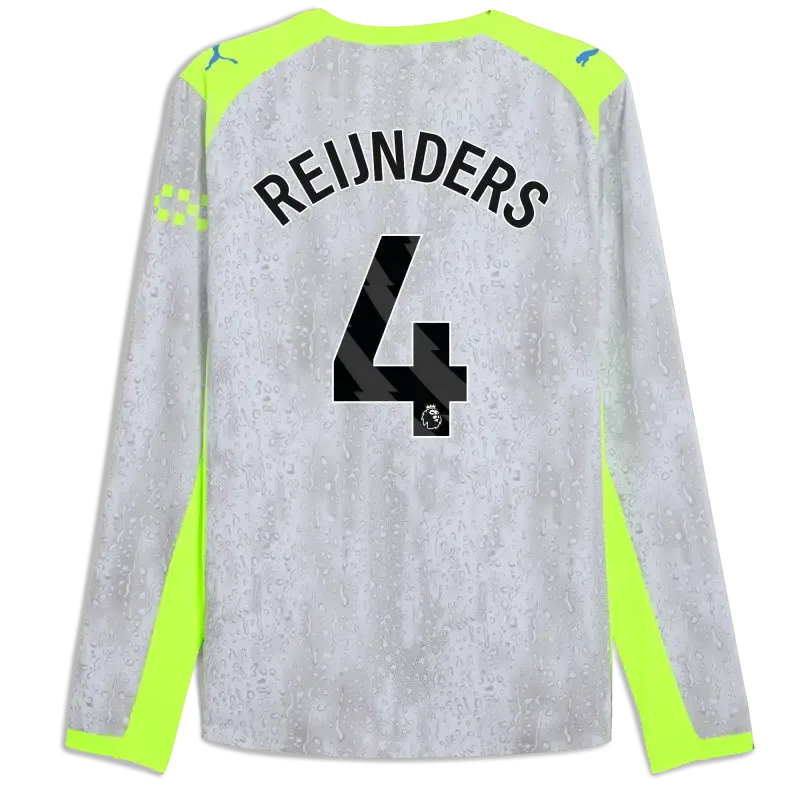 Manchester City Third Authentic Jersey 2025/26 Long Sleeve With REIJNDERS 4 Printing | Manchester City Shop Manchester City Third Authentic Jersey 2025/26 Long Sleeve With REIJNDERS 4 Printing | Manchester City Shop