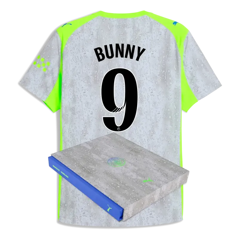Manchester City Third Authentic Jersey 2025/26 With BUNNY 9  Printing in Gift Box | Manchester City Shop