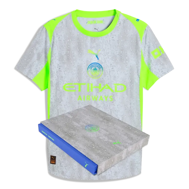 Manchester City Third Authentic Jersey 2025/26 With Custom printing in Gift Box | Manchester City Shop