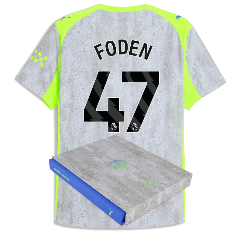 Manchester City Third Authentic Jersey 2025/26 With FODEN 47 Printing in Gift Box | Manchester City Shop Manchester City Third Authentic Jersey 2025/26 With FODEN 47 Printing in Gift Box | Manchester City Shop