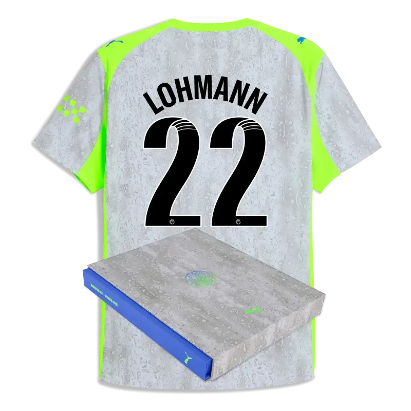 Manchester City Third Authentic Jersey 2025/26 With LOHMANN 22 Printing in Gift Box | Manchester City Shop