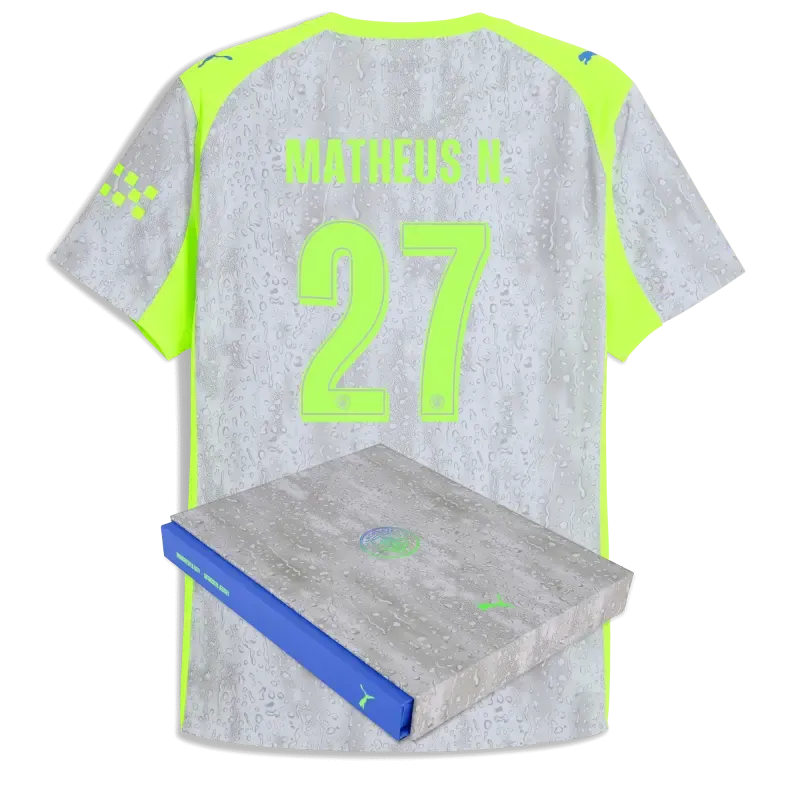 Manchester City Third Authentic Jersey 2025/26 With MATHEUS N. 27 Printing in Gift Box | Manchester City Shop Manchester City Third Authentic Jersey 2025/26 With MATHEUS N. 27 Printing in Gift Box | Manchester City Shop