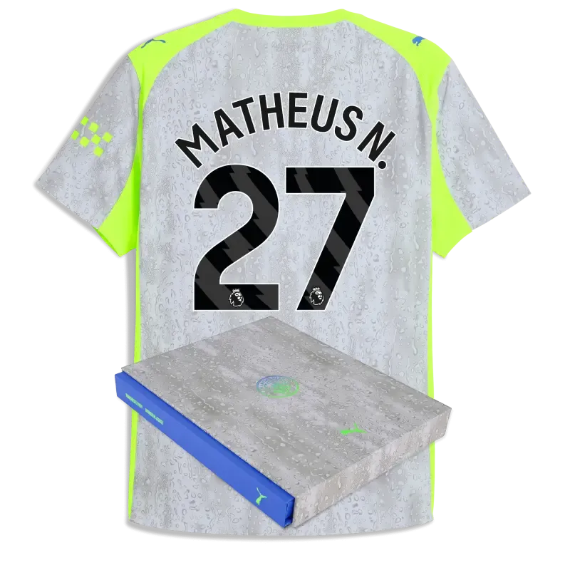Manchester City Third Authentic Jersey 2025/26 With MATHEUS N. 27 Printing in Gift Box | Manchester City Shop Manchester City Third Authentic Jersey 2025/26 With MATHEUS N. 27 Printing in Gift Box | Manchester City Shop