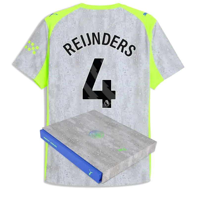 Manchester City Third Authentic Jersey 2025/26 With REIJNDERS 4 Printing in Gift Box | Manchester City Shop Manchester City Third Authentic Jersey 2025/26 With REIJNDERS 4 Printing in Gift Box | Manchester City Shop