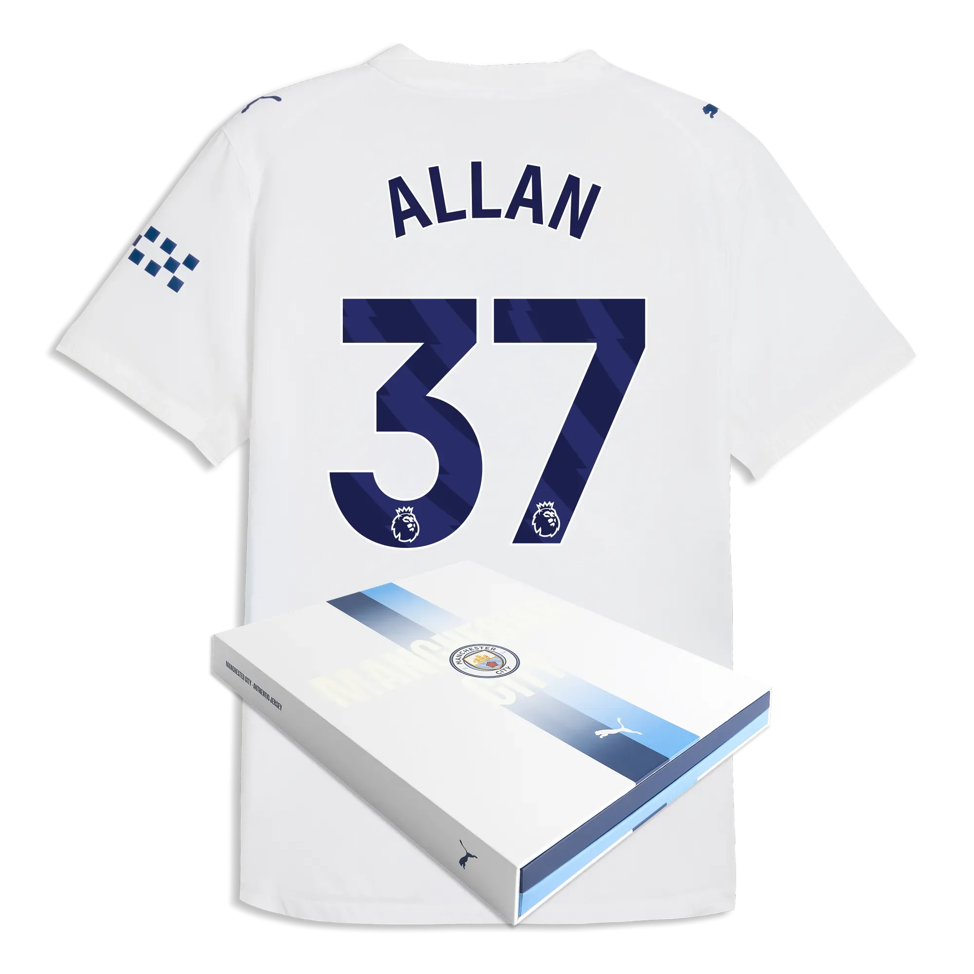 Manchester City Third Authentic Jersey 2026/27 With ALLAN 37 Printing in Gift Box | Manchester City Shop