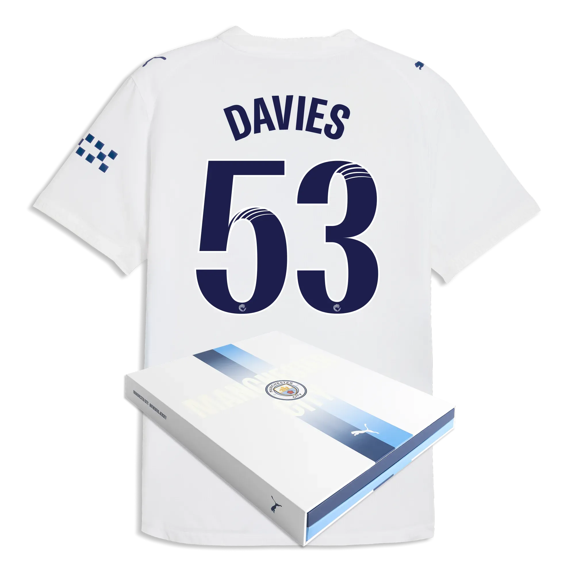 Manchester City Third Authentic Jersey 2026/27 With DAVIES 53 Printing in Gift Box | Manchester City Shop