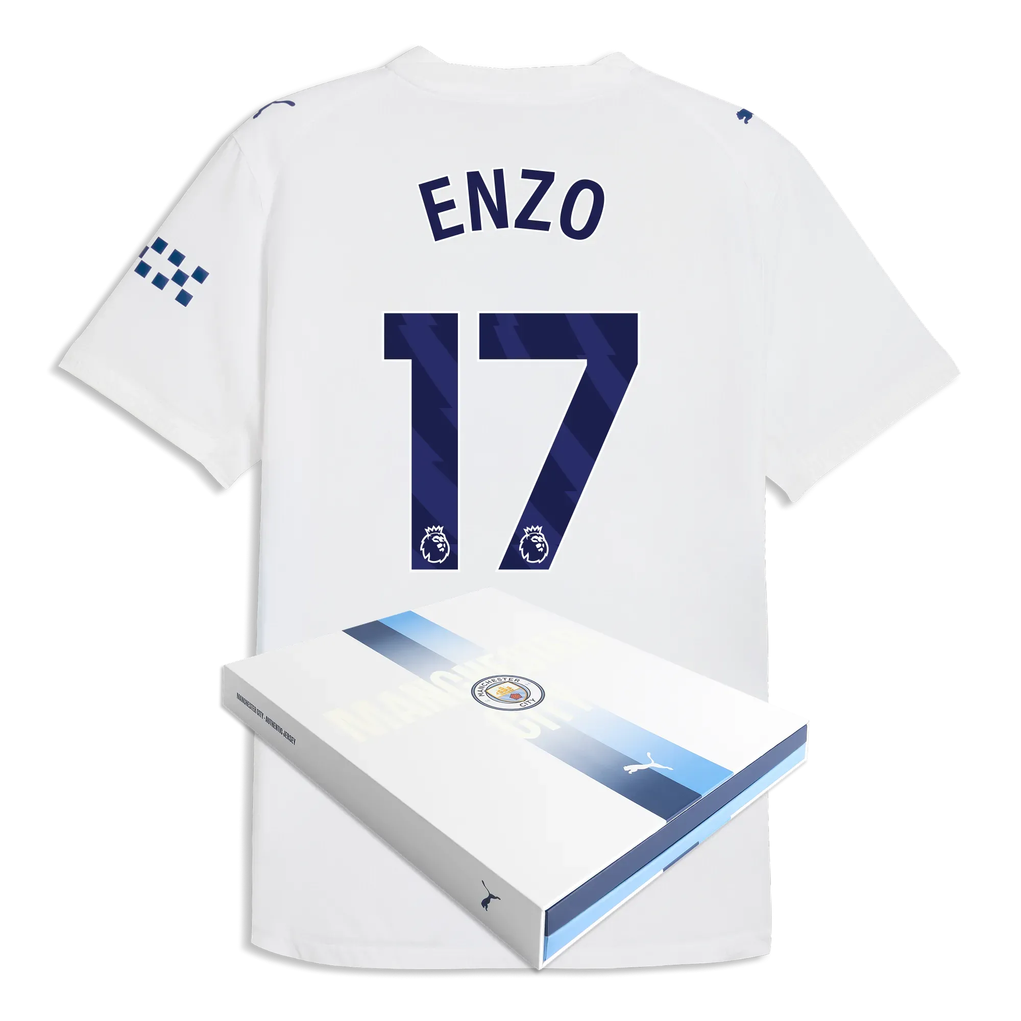 Manchester City Third Authentic Jersey 2026/27 With ENZO 17 Printing in Gift Box | Manchester City Shop