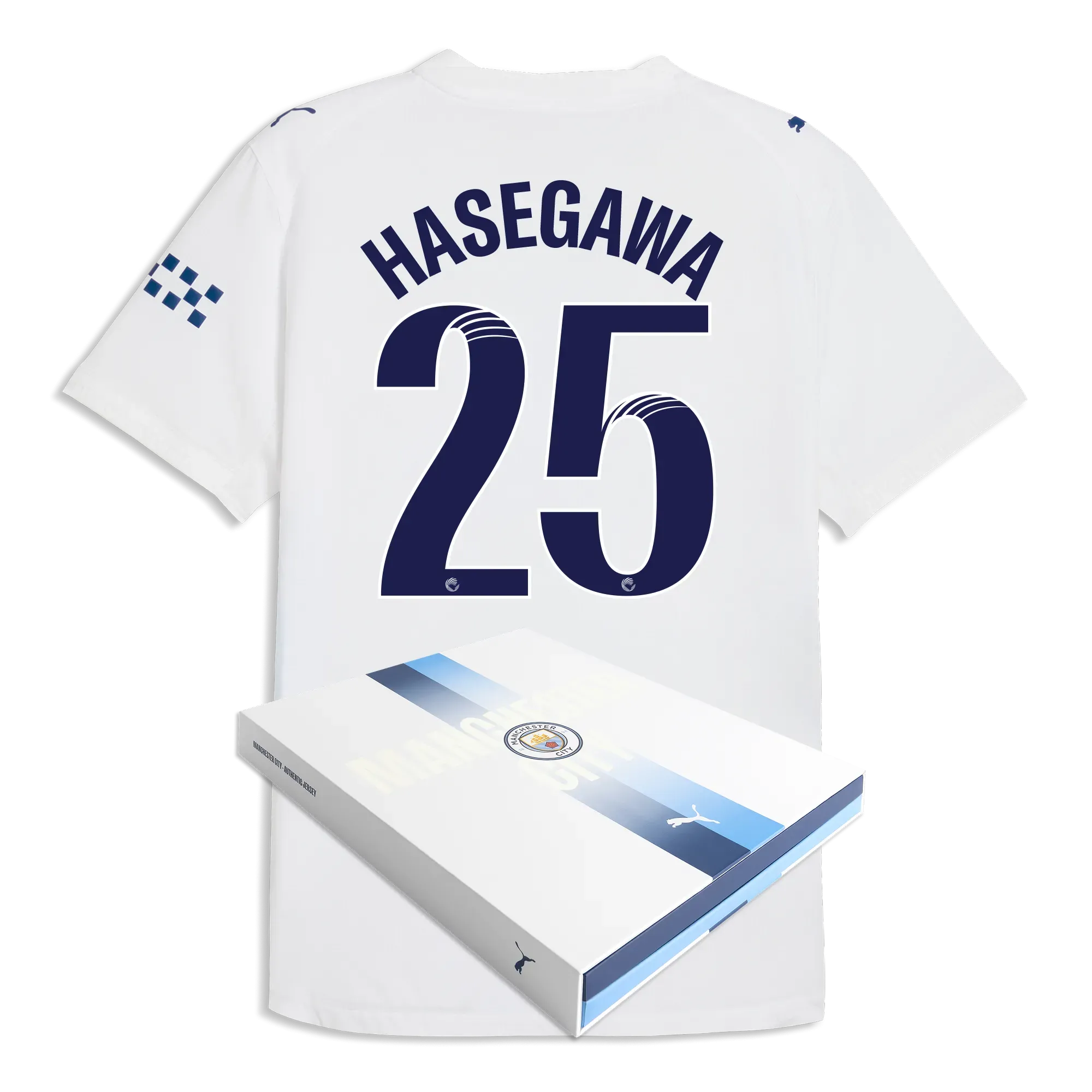 Manchester City Third Authentic Jersey 2026/27 With HASEGAWA 25 Printing in Gift Box | Manchester City Shop