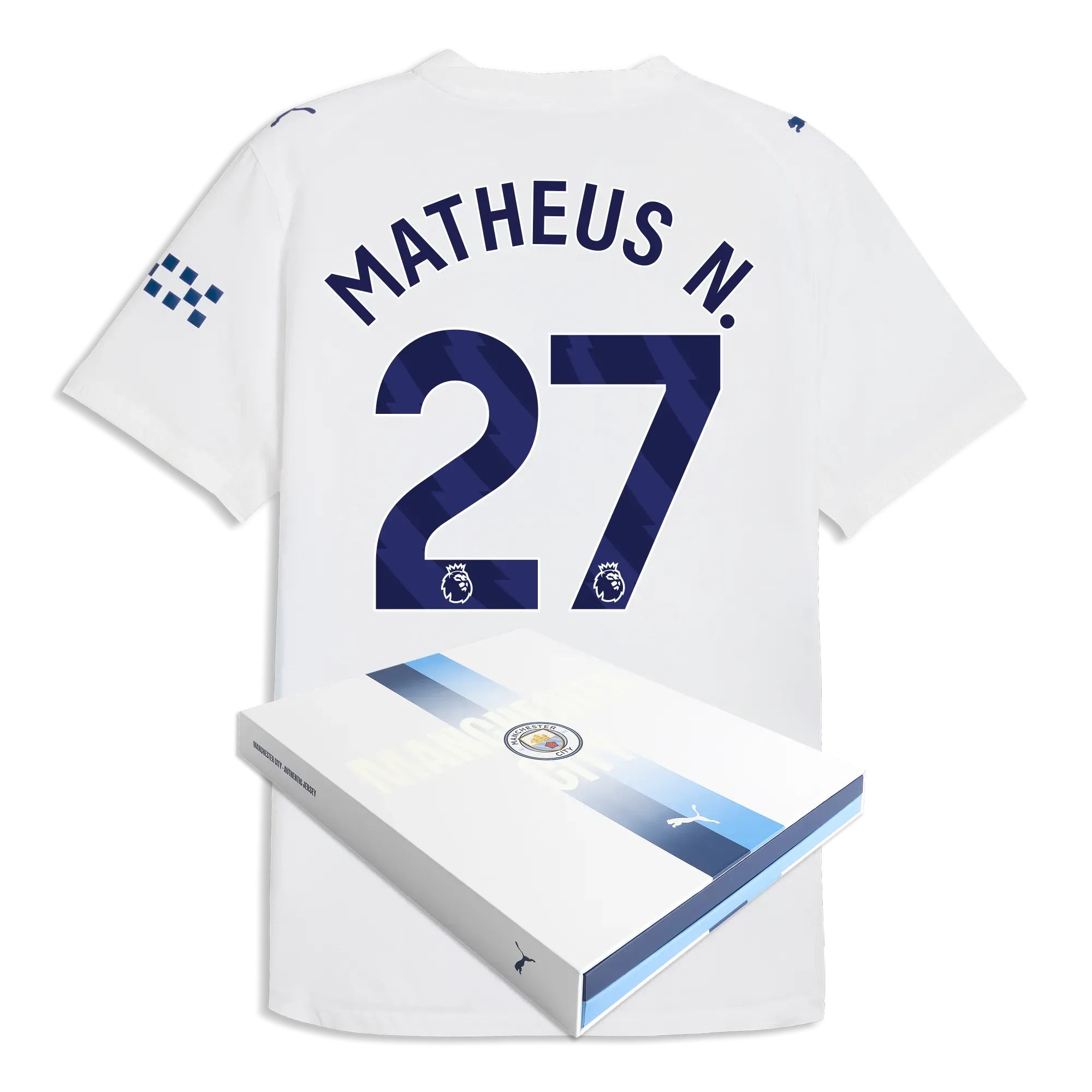 Manchester City Third Authentic Jersey 2026/27 With MATHEUS N. 27 Printing in Gift Box | Manchester City Shop Manchester City Third Authentic Jersey 2026/27 With MATHEUS N. 27 Printing in Gift Box | Manchester City Shop