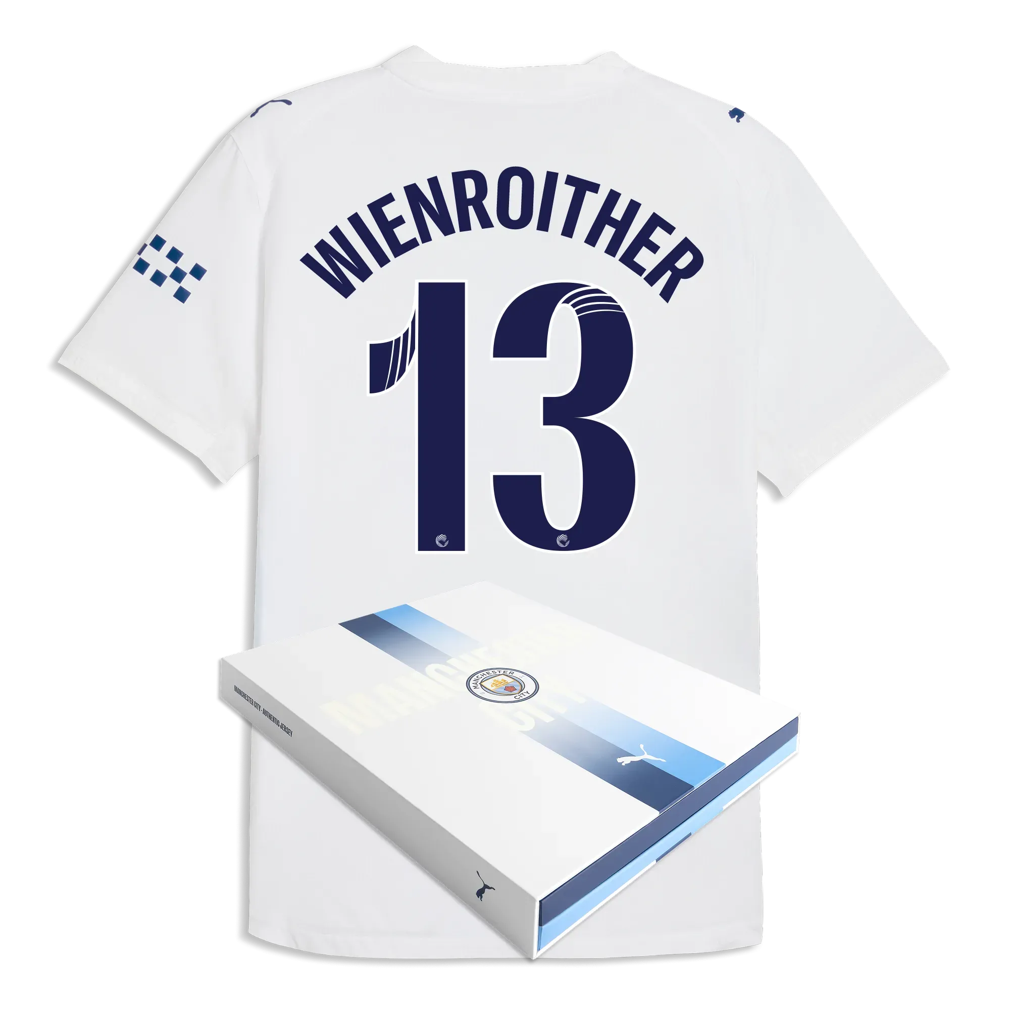 Manchester City Third Authentic Jersey 2026/27 With WIENROITHER 13 Printing in Gift Box | Manchester City Shop