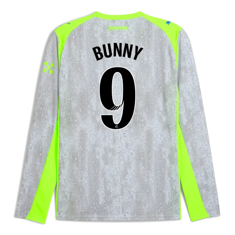 Manchester City Third Jersey 2025/26 Long Sleeve With BUNNY 9 Printing | Manchester City Shop