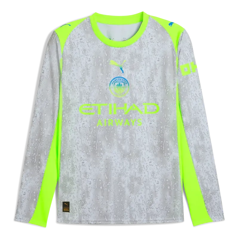 Manchester City Third Jersey 2025/26 Long Sleeve With Custom Printing | Manchester City Shop
