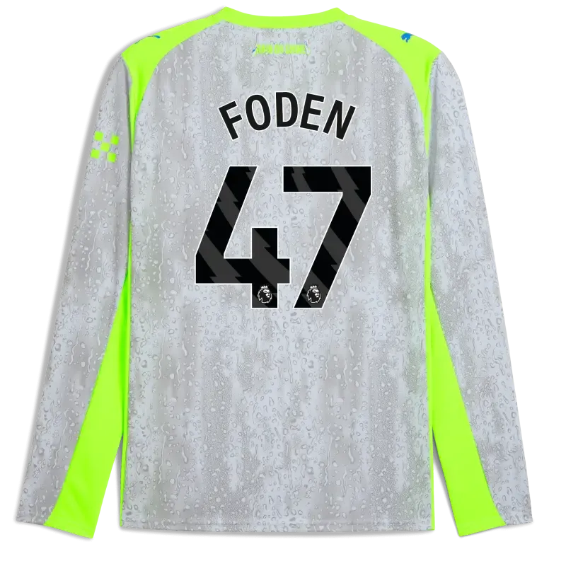Manchester City Third Jersey 2025/26 Long Sleeve With FODEN 47 Printing | Manchester City Shop Manchester City Third Jersey 2025/26 Long Sleeve With FODEN 47 Printing | Manchester City Shop