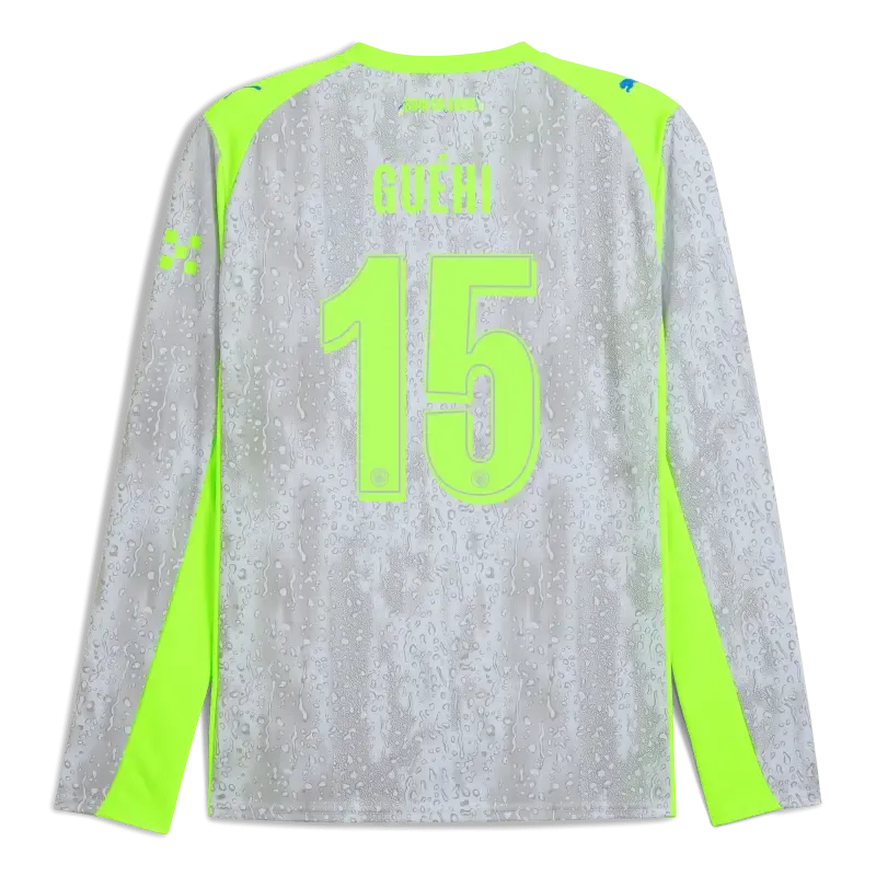 Manchester City Third Jersey 2025/26 Long Sleeve With GUéHI 15 Printing | Manchester City Shop Manchester City Third Jersey 2025/26 Long Sleeve With GUéHI 15 Printing | Manchester City Shop