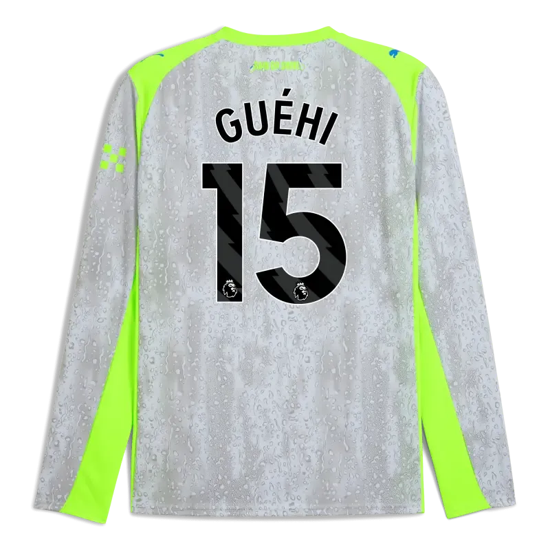 Manchester City Third Jersey 2025/26 Long Sleeve With GUéHI 15 Printing | Manchester City Shop Manchester City Third Jersey 2025/26 Long Sleeve With GUéHI 15 Printing | Manchester City Shop