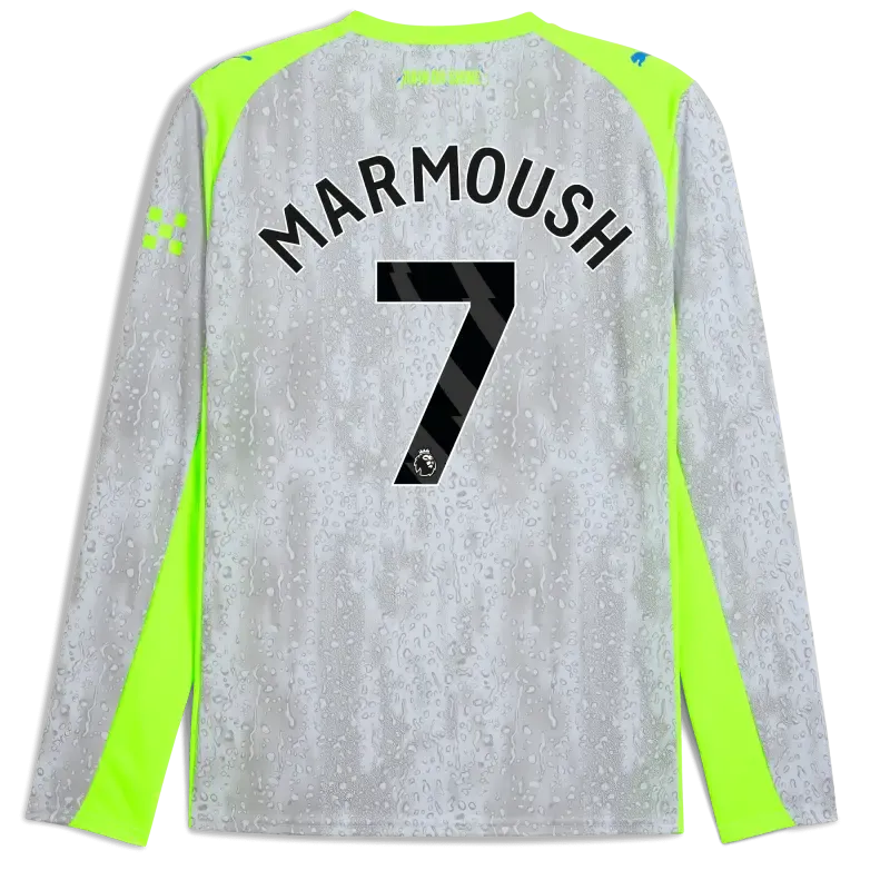 Manchester City Third Jersey 2025/26 Long Sleeve With MARMOUSH 7 Printing | Manchester City Shop Manchester City Third Jersey 2025/26 Long Sleeve With MARMOUSH 7 Printing | Manchester City Shop