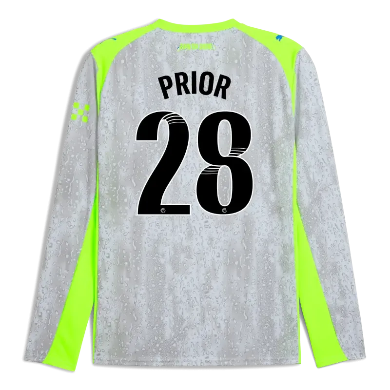 Manchester City Third Jersey 2025/26 Long Sleeve With PRIOR 28 Printing | Manchester City Shop