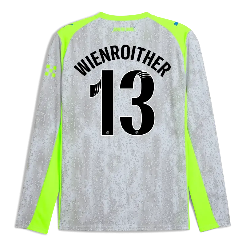 Manchester City Third Jersey 2025/26 Long Sleeve With WIENROITHER 13 Printing | Manchester City Shop
