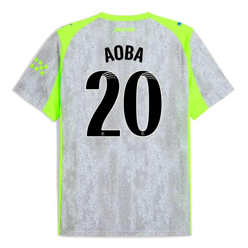 Manchester City Third Jersey 2025/26 With AOBA 20 Printing | Manchester City Shop