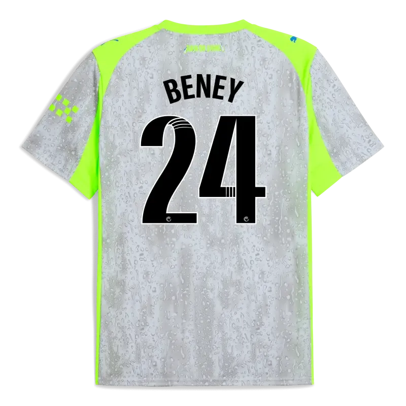 Manchester City Third Jersey 2025/26 With BENEY 24 Printing | Manchester City Shop